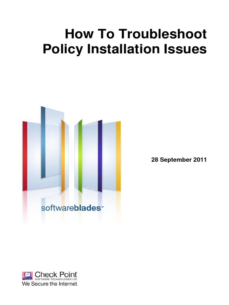 How To Troubleshoot Policy Installation Issues | PDF | Troubleshooting ...