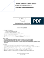 TRF 1ª Reg. -  Analista Judiciário - Administrativa 2001