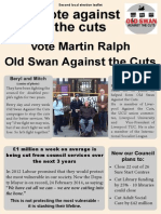 Old Swan Against the Cuts 2nd election leaflet