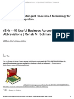 (En) - 40 Useful Business Acronyms and Abbreviations - Rehab M