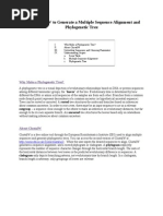 Clustal W: Multiple Alignment Guide | PDF | Sequence Alignment | Genetics