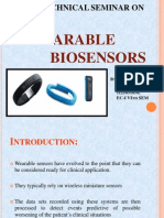 A Technical Seminar On: Wearable Biosensors