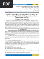Variation of Stress Range Due To Variation in Sea States - An Overview of Simplified Method of Fatigue Analysis of Fixed Jacket Offshore Structure