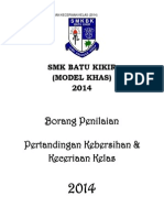 Pertandingan Kebersihan dan Keceriaan Kelas 2014