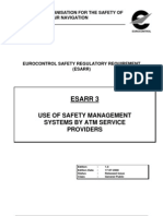 ESARR3 Use of Safety Management Systems by ATM Service Providers