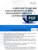Measuring BPM Software ROI and its benefits in Risk Management process automation