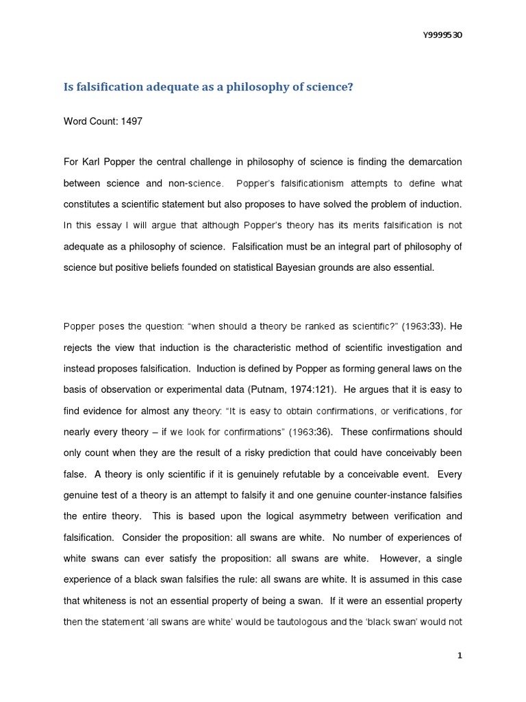 Falsification definition picture