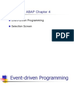 ABAP Chapter 4: Event-Driven Programming Selection Screen