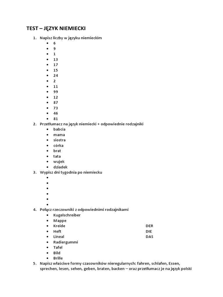 Das Ist Deutsch Kompakt 8 Sprawdziany Pdf