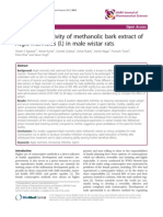 Antifertility Activity of Methanolic Bark Extract of Aegle Marmelos (L.) in Male Wistar Rats