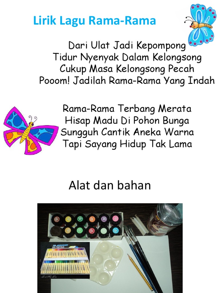 Lirik dan Teknik Melukis Rama-Rama | PDF