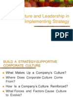 Culture and Leadership in Implementing Strategy