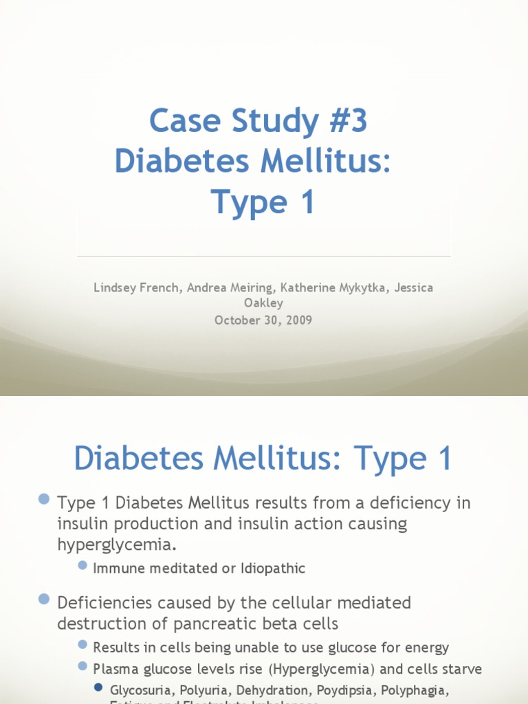 Diabetes mellitus case study sample picture