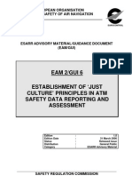 Eam 2/gui 6 Establishment of Just Culture' Principles in Atm Safety Data Reporting and Assessment