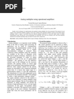 Analog Multiplier Using Operational Amplifiers