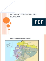 Division Territorial Del Ecuador