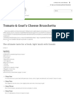 Tomato & Goat's Cheese Bruschetta - DANDENONG MARKET