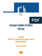 European Capitals of Culture
info-day