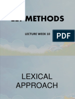 Elt Methods: Lecture Week 10