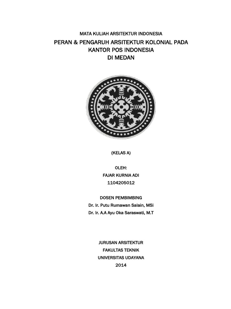 Contoh Cover Tugas | PDF