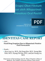 Presentasi Jurnal Reading Fixed Drug Eruption Due To Allopurinol