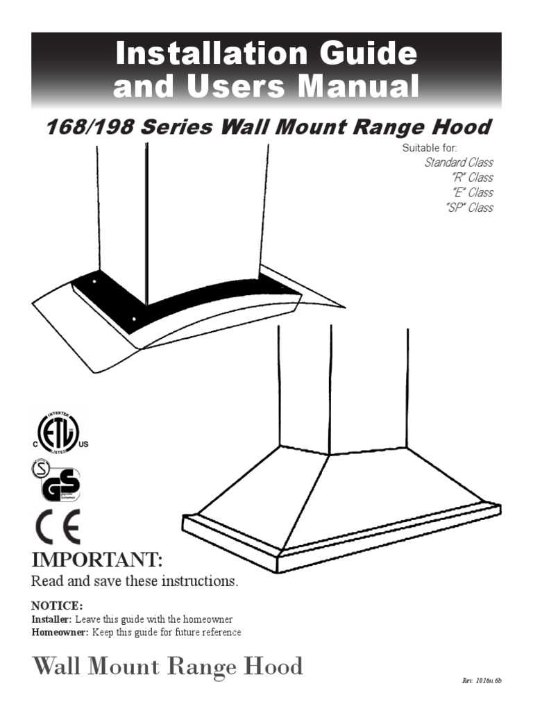 Cavaliere SV168&198 Series Wall Manual All CTRL (Rev.1016u.6b) PDF