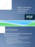 Anxiety Disorders in Children and Adolescents 1