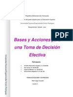 Iinforme de Toma de Decisiones Efectivas