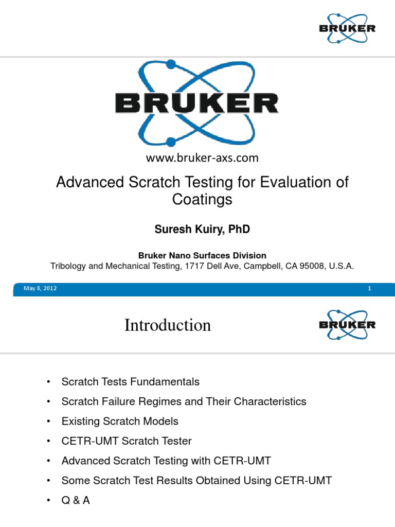 Advanced Scratch Testing of Coatings | PDF | Fracture | Stress (Mechanics)