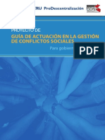 Gestión de Conflictor Sociales - Regionales