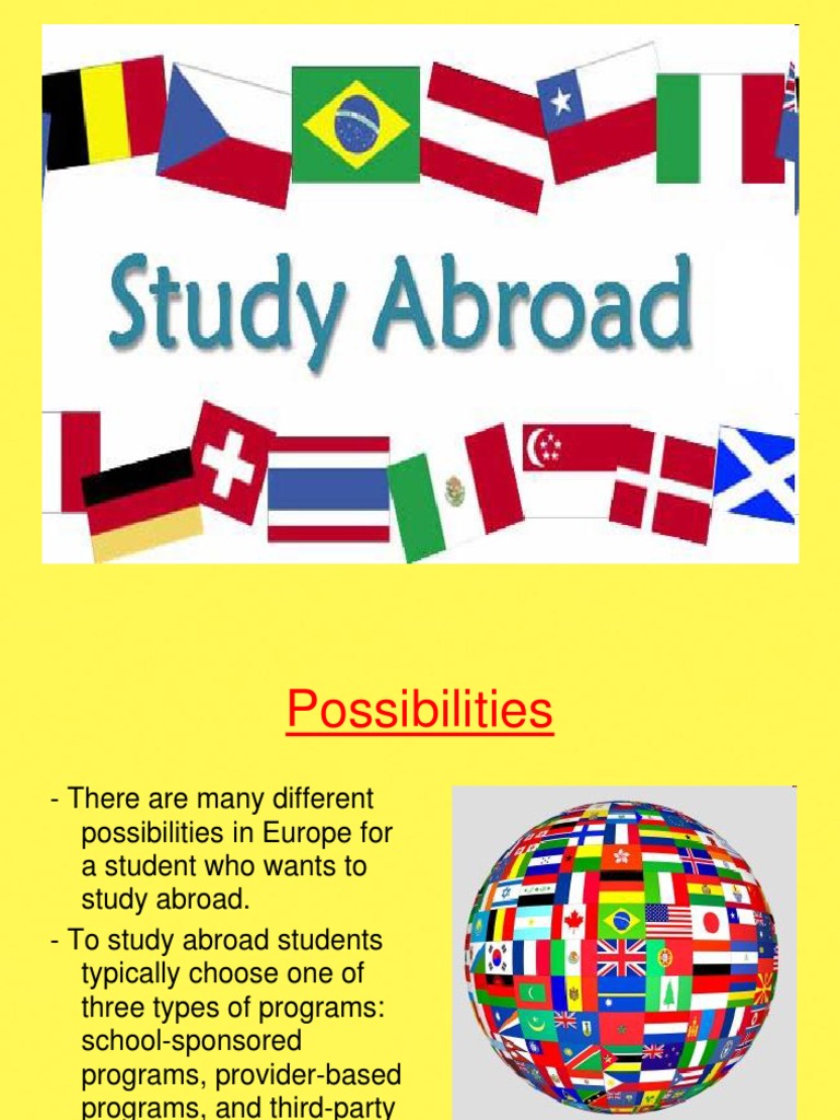ppt study abroad | Academic Degree | Travel Visa