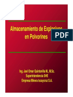 Almacenamiento de Explosivos - IsCAYCRUZ