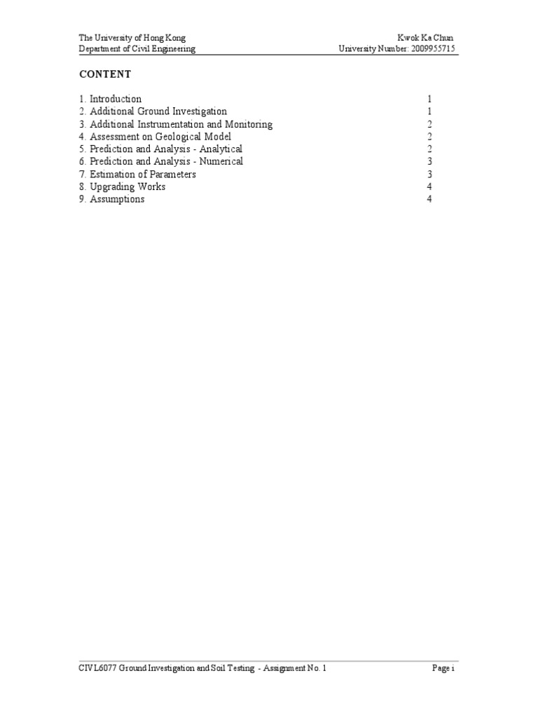 Ground Investigation and Soil Testing Report | PDF