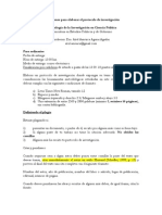 Indicaciones para Elaborar El Protocolo de Investigación