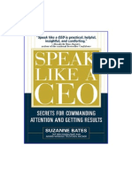 Speak Like A CEO