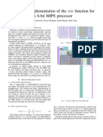 ECSE 548 - Electronic Design and Implementation of The Sine Function On 8-Bit MIPS Processor - Report