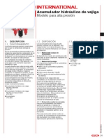 Acumuladores de Vejiga Hidráulicos Ejecución de Alta Presión