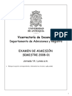 Hecho Examen 2008 Jornada 2A Examen Admision Universidad de Antioquia UdeA Blog de La Nacho