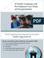 Child and Family Language and Literacy Development Case Power Point