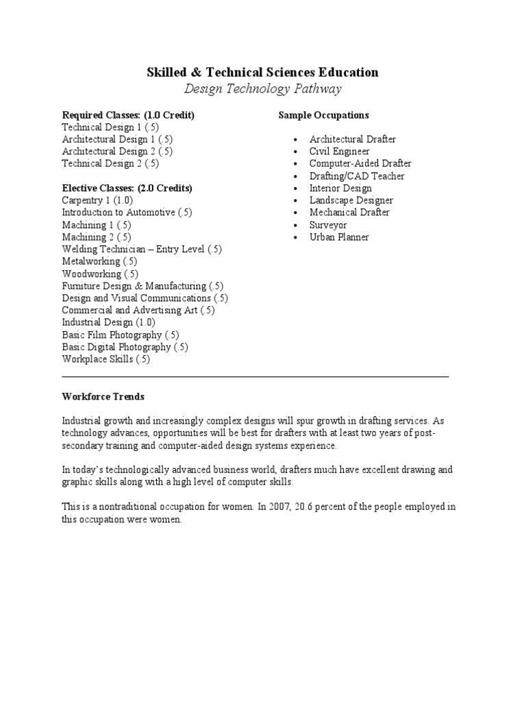 Design Technology Education Pathway | PDF
