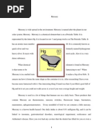 Mercury Is Widespread in The Environment