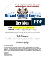 Harvard National Congress Bill Packet