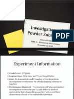 Reddinr Investigations of Powder Substances