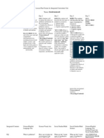 Integrated Lesson Plan Format