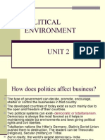 3- Political & Cultural Environment