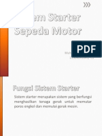 Sistem Starter Sepeda Motor