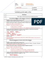 Actividades para Lle Remitir Ao Titor: Apelidos e Nome - Latín Ii Data - 9 Unidade