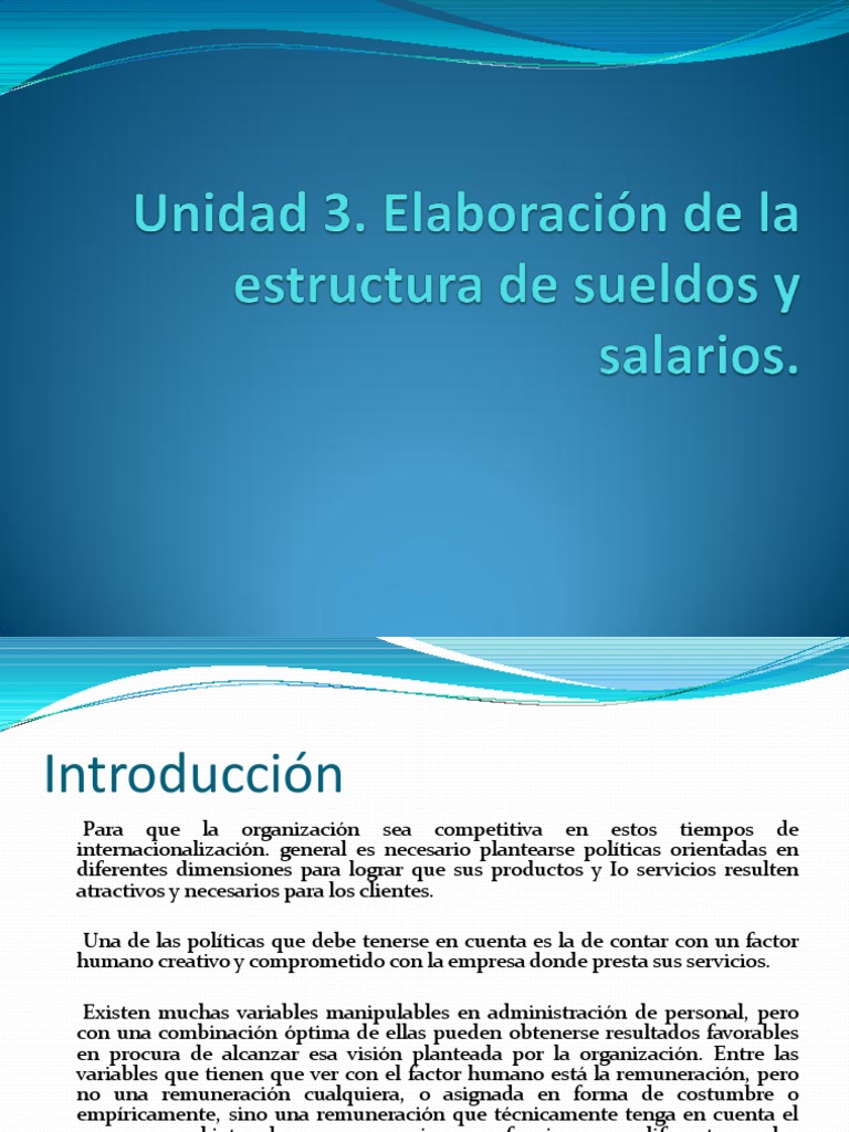 Estructura de Sueldos y Salarios | PDF | Salario | Dimensión