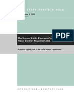 The State of Public Finances Cross-Country Fiscal Monitor: November 2009