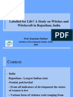 A Study On Witches in Rajasthan